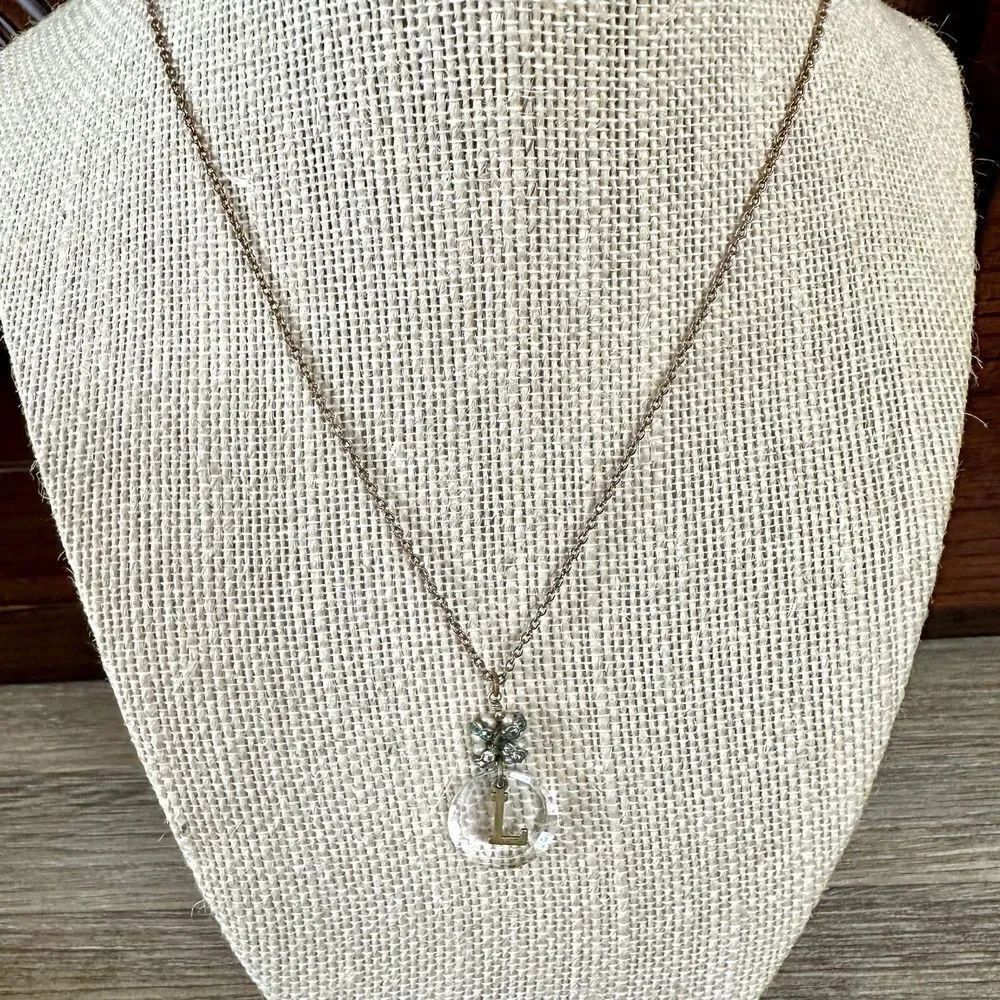 Diane Yang L monogram necklace